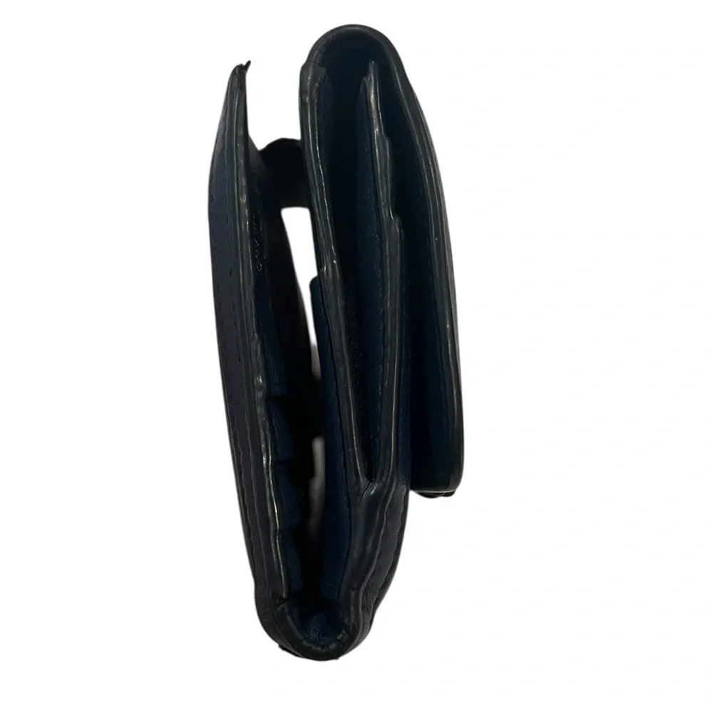 PRADA | Diagramme Leather Wallet | Navy Blue
